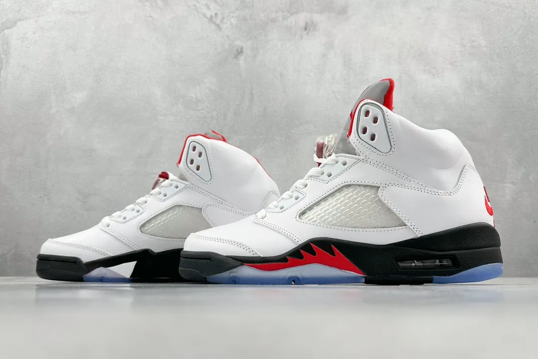 ZeroBulk Nike Air Jordan 5 Retro Rukawa – White Red Black High-Top Rep Shoes with High Quality Replica Design 1120