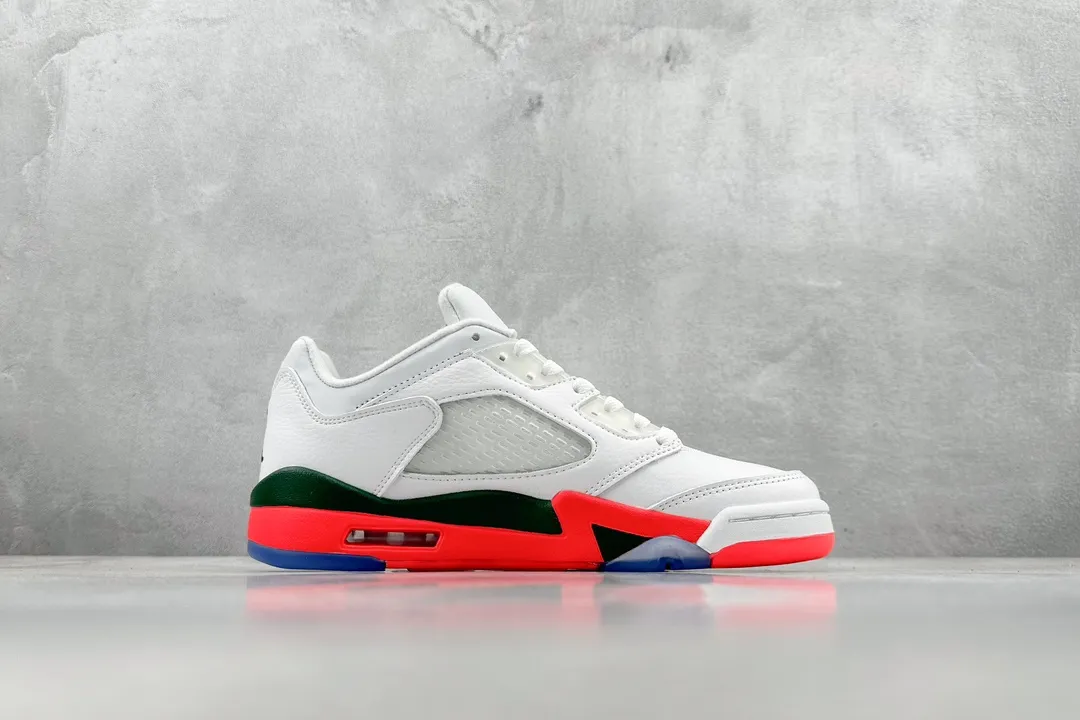 Nike Air Jordan 5 Retro ‘Rukawa’ White Red – Low Top Rep Shoes with High Quality GoodFit 1124