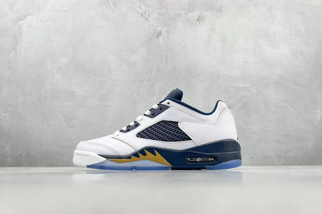 Nike Air Jordan 5 Retro White Blue Low-Top Sneakers – High Quality Rep Shoes, Style: 819171- Chic 1127