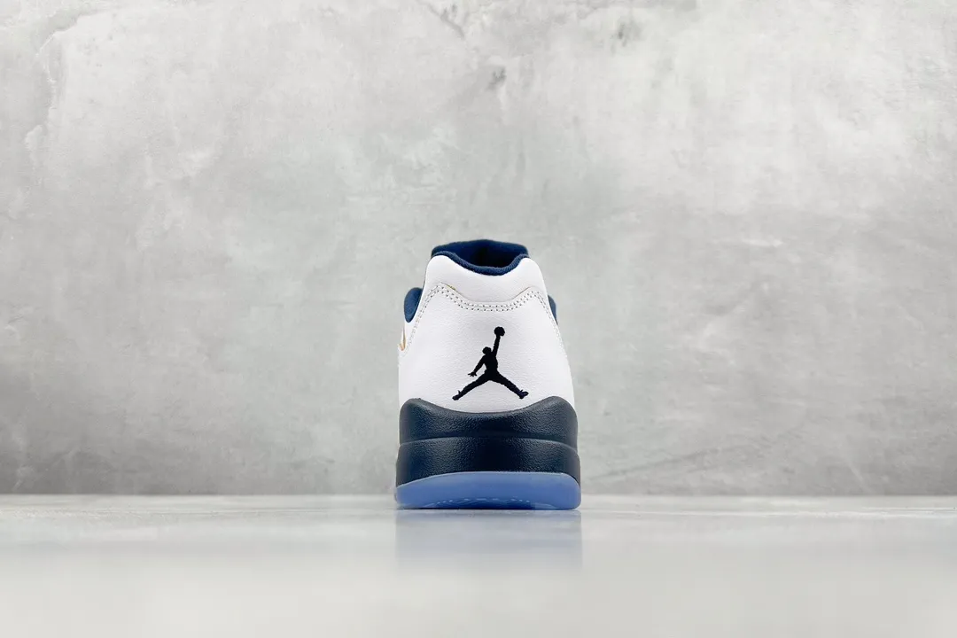 Nike Air Jordan 5 Retro White Blue Low-Top Sneakers – High Quality Rep Shoes, Style: 819171- Chic 1127