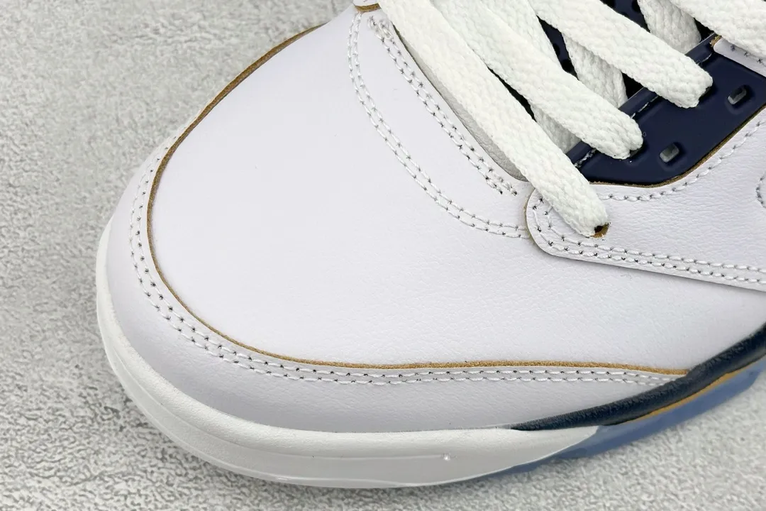 Nike Air Jordan 5 Retro White Blue Low-Top Sneakers – High Quality Rep Shoes, Style: 819171- Chic 1127
