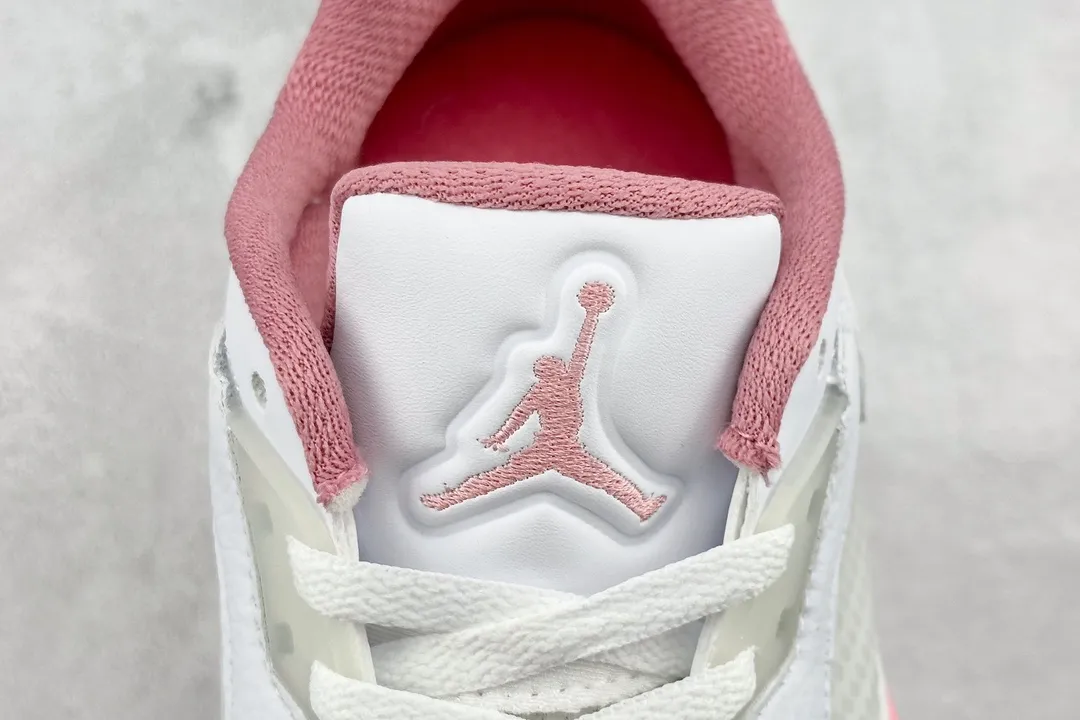 Neat Nike Air Jordan 5 Retro White Pink Low Top Sneakers – High Quality Replica Shoes DX4390- 1126
