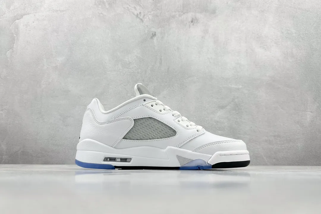 Nike Air Jordan 5 Retro White Silver Low-Top Sneakers –  Rep Shoes with High Quality Replica Design Style Code 819172- ZeroBulk 1136