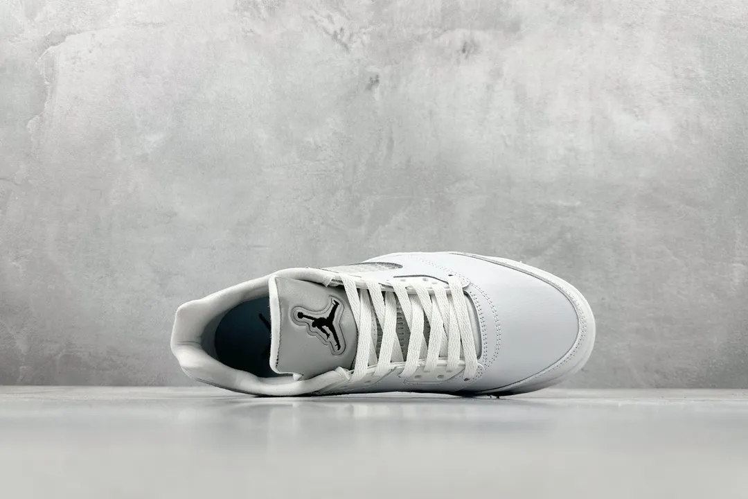 Nike Air Jordan 5 Retro White Silver Low-Top Sneakers –  Rep Shoes with High Quality Replica Design Style Code 819172- ZeroBulk 1136