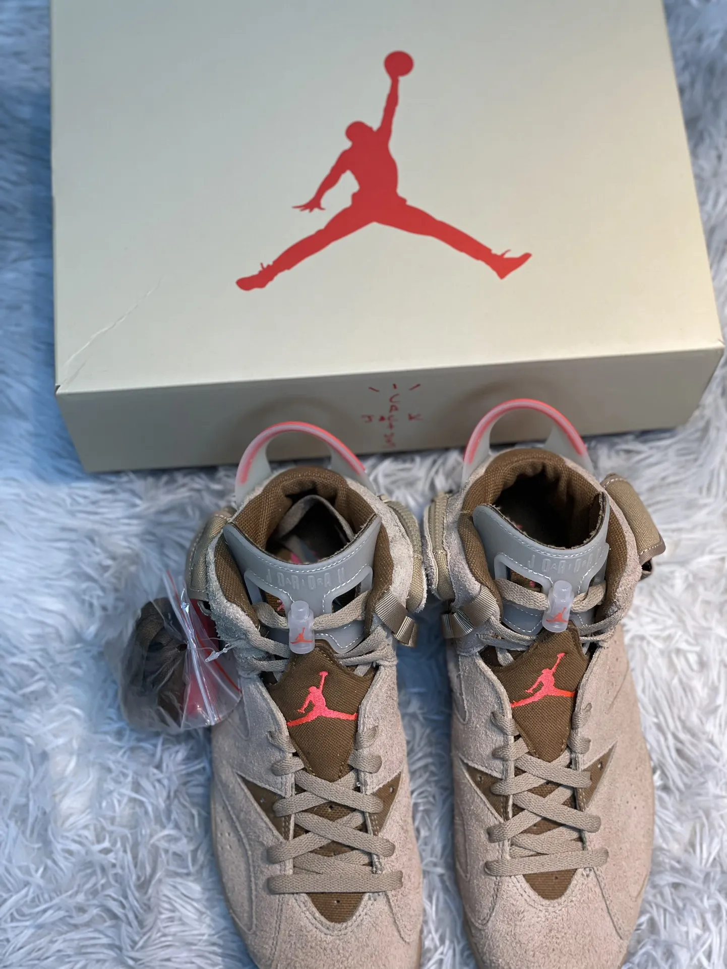 Nike Air Jordan 6 Khaki Brown TS Collaboration High-Top Sneakers –  Rep Shoes in Khaki Brown GoodFit 1113