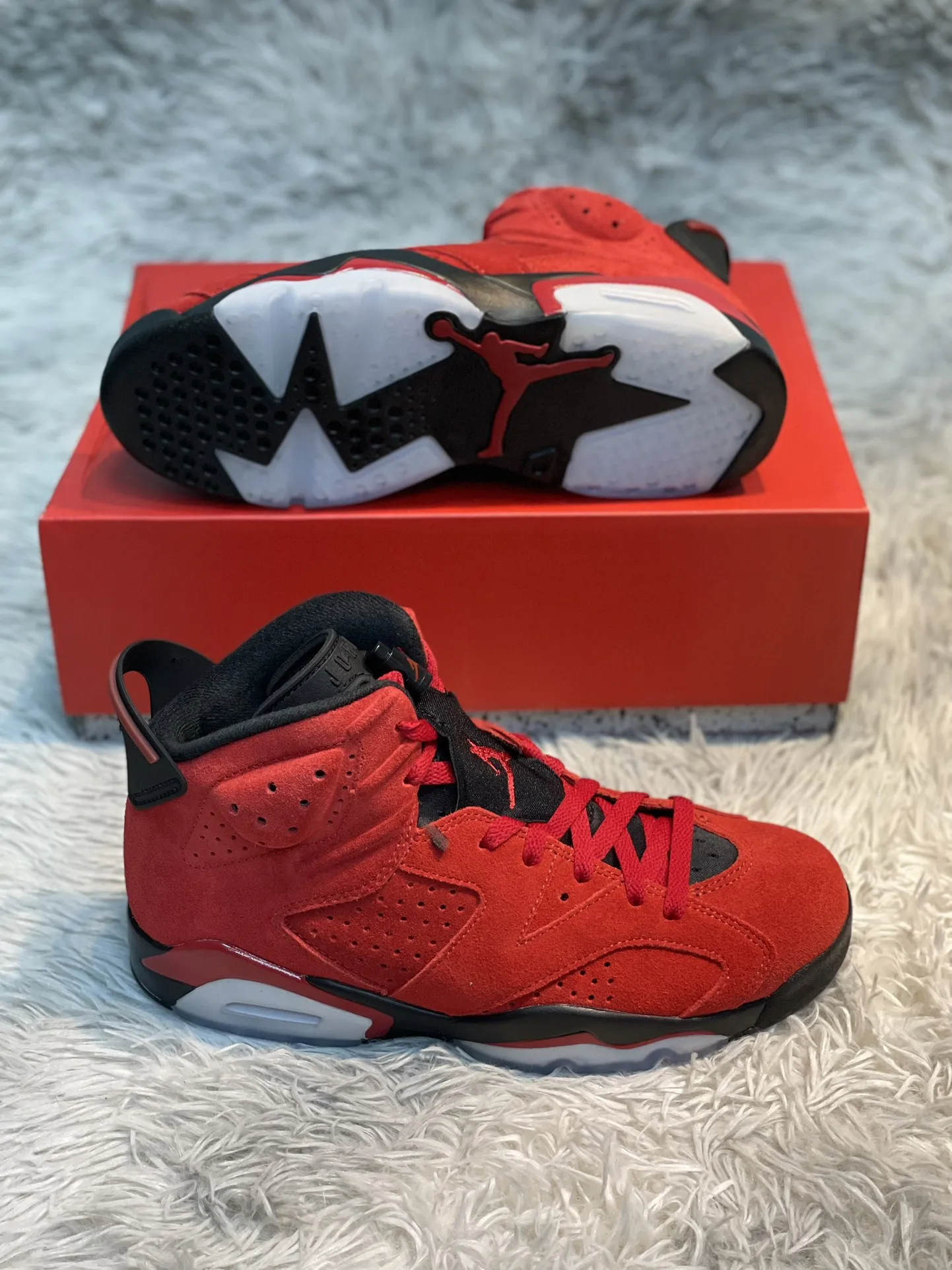 GoAnywhere Nike Air Jordan 6 “Raging Bull” Red Black High-Top Basketball Shoes for Men –  Replica Nike – CT8529- 1109
