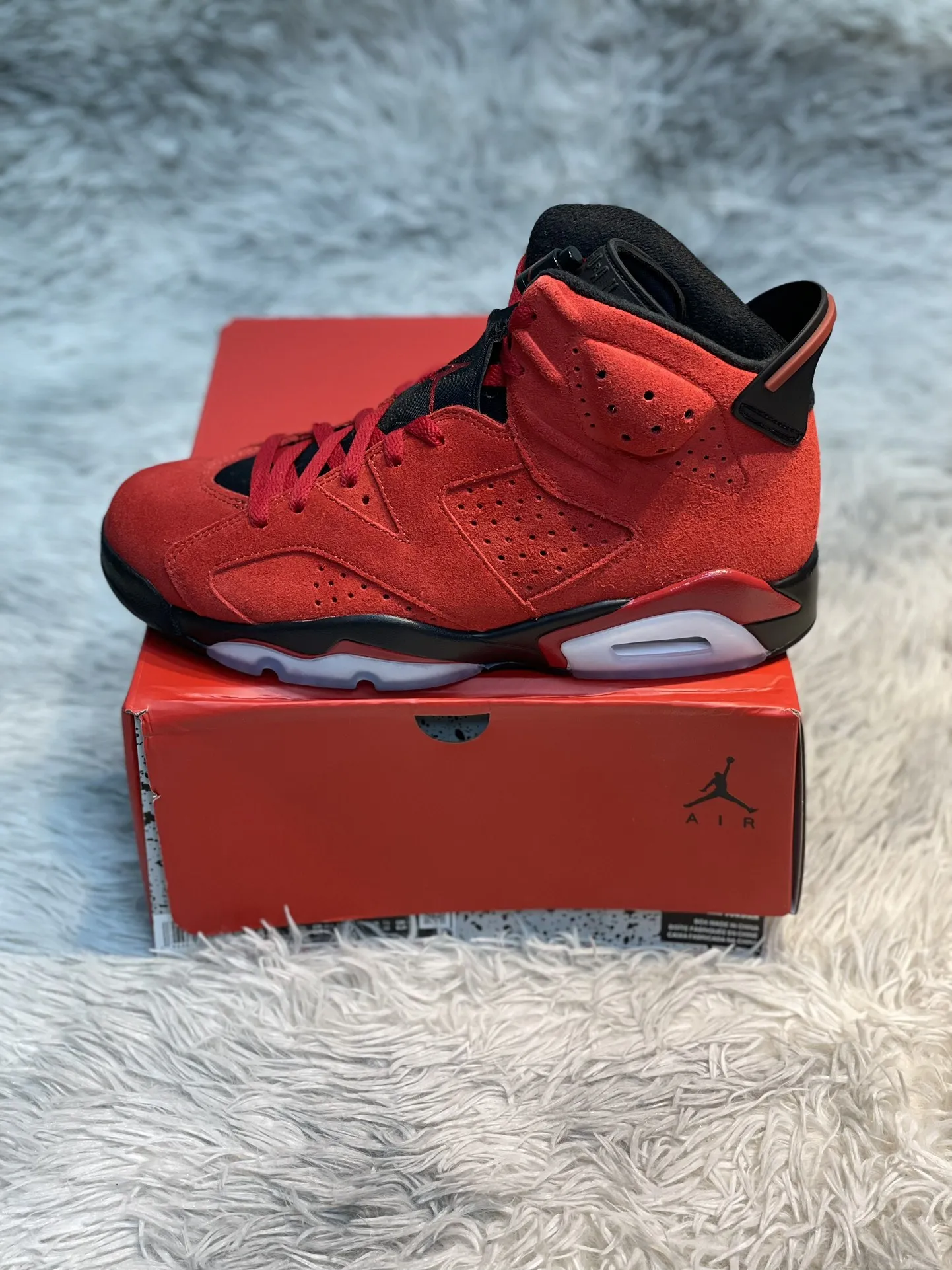 GoAnywhere Nike Air Jordan 6 “Raging Bull” Red Black High-Top Basketball Shoes for Men –  Replica Nike – CT8529- 1109