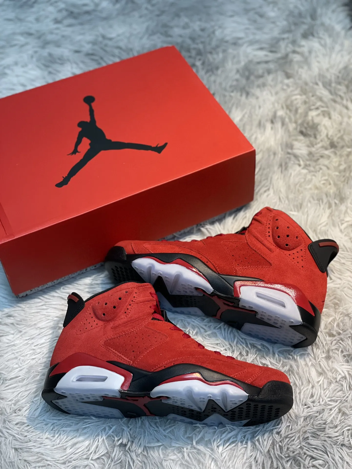 GoAnywhere Nike Air Jordan 6 “Raging Bull” Red Black High-Top Basketball Shoes for Men –  Replica Nike – CT8529- 1109