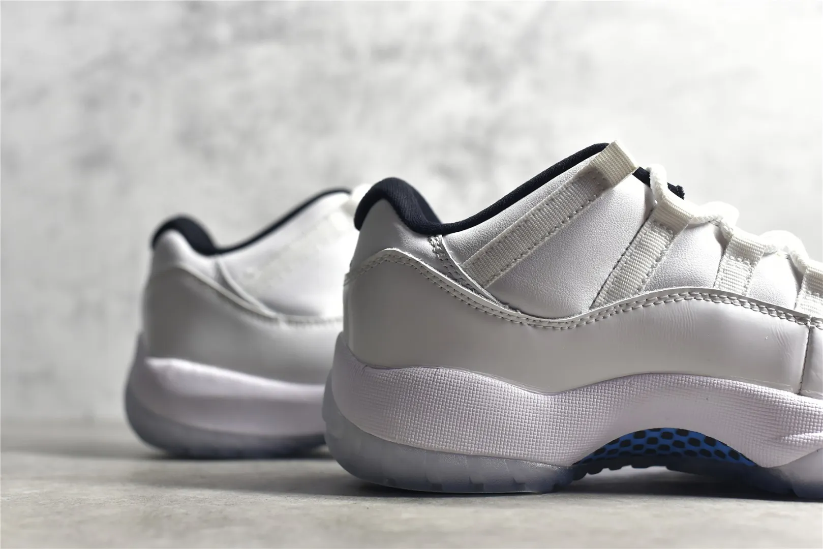 Nike Air Jordan AJ11 Low – White Blue – Authentic Carbon Fiber Edition with High Quality Replica Design Popular 1100