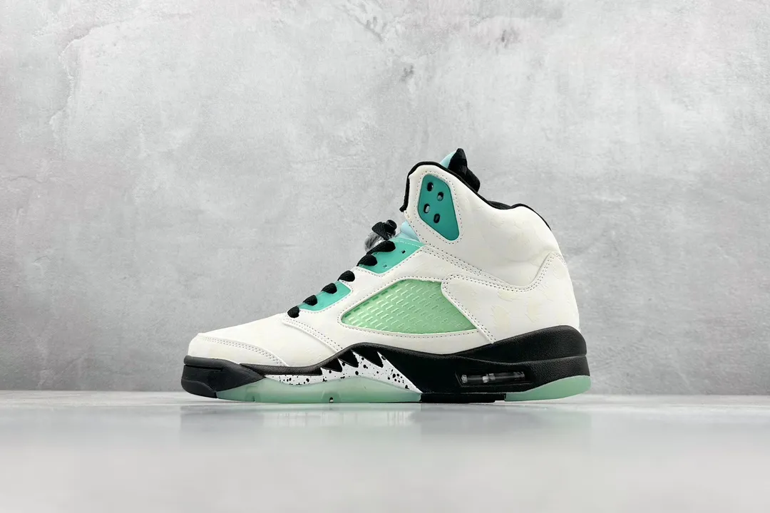 Functional Nike Air Jordan AJ5 Retro ‘Mint Green’ – High Top Rep Shoes for Men – High Quality Replica Sneakers – CN2932- 1119