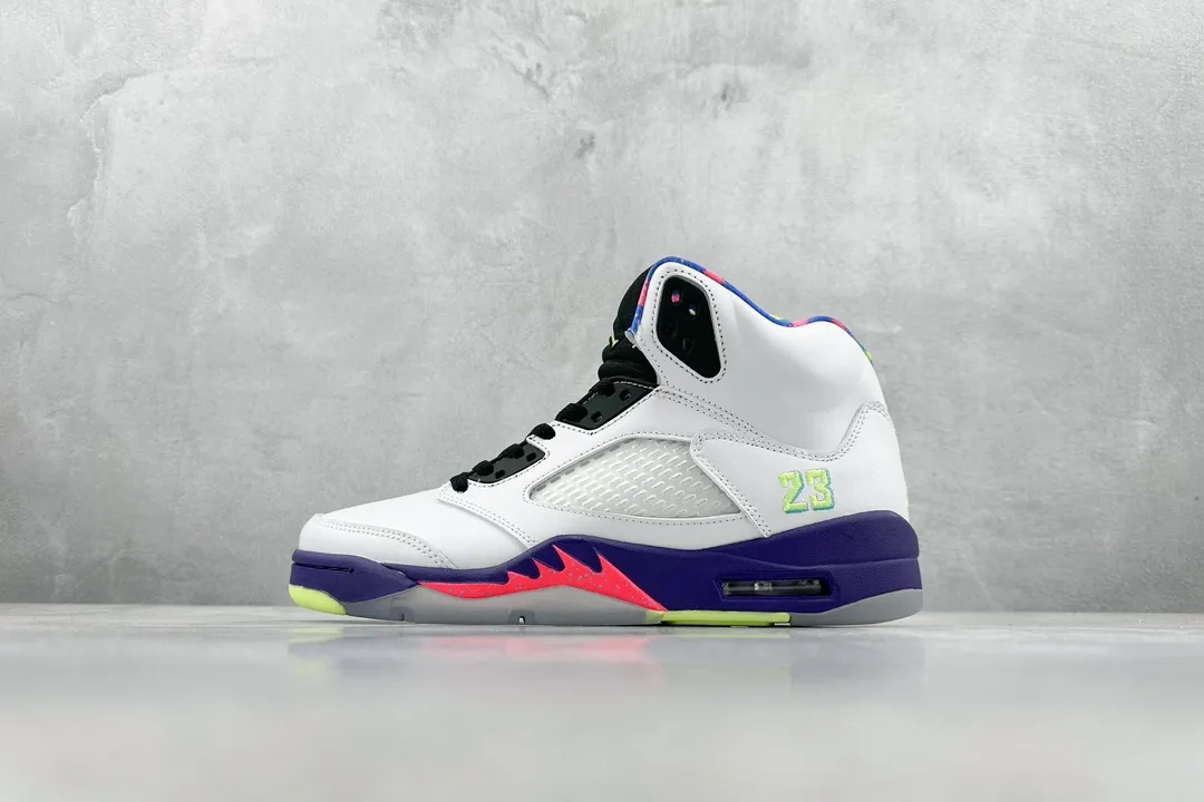 Original Nike Air Jordan AJ5 Retro White Black Purple Men’s Basketball Shoes – High Quality Replica Shoes DB3335- 1122