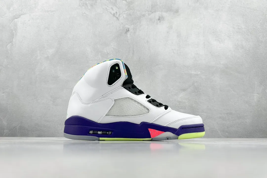 Original Nike Air Jordan AJ5 Retro White Black Purple Men’s Basketball Shoes – High Quality Replica Shoes DB3335- 1122