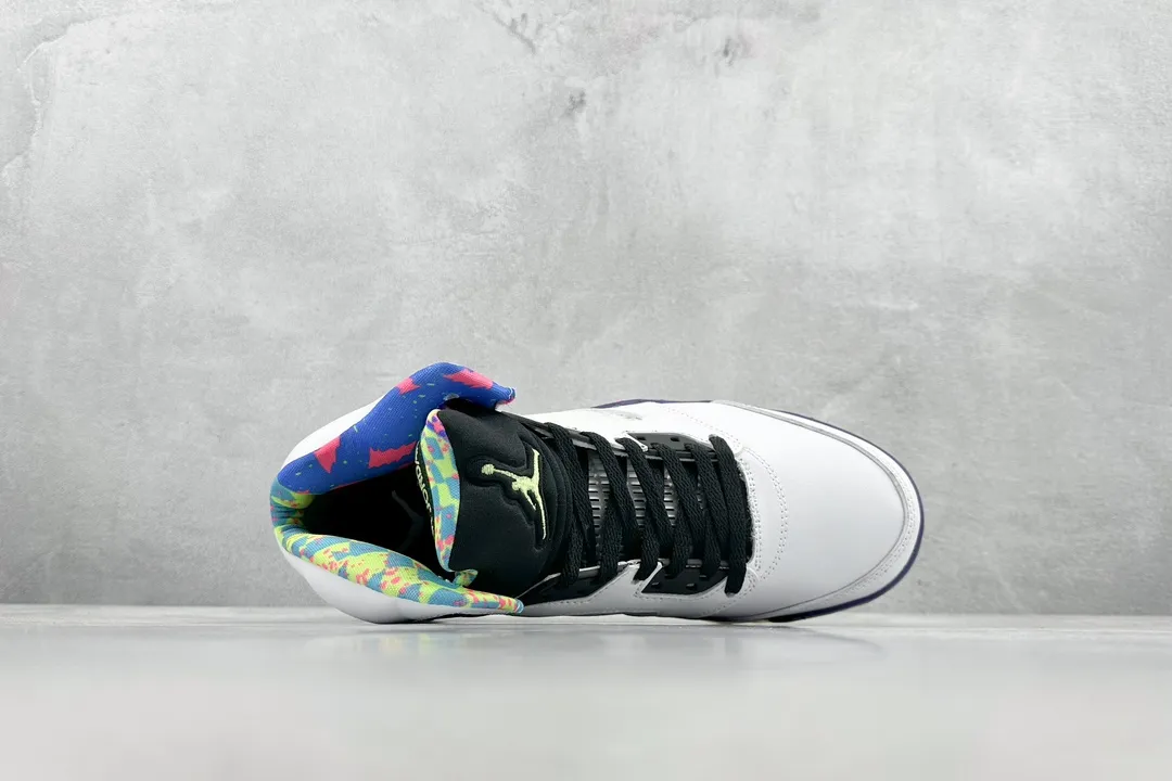Original Nike Air Jordan AJ5 Retro White Black Purple Men’s Basketball Shoes – High Quality Replica Shoes DB3335- 1122