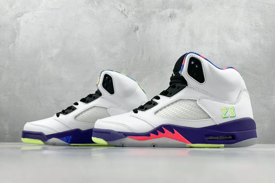 Original Nike Air Jordan AJ5 Retro White Black Purple Men’s Basketball Shoes – High Quality Replica Shoes DB3335- 1122