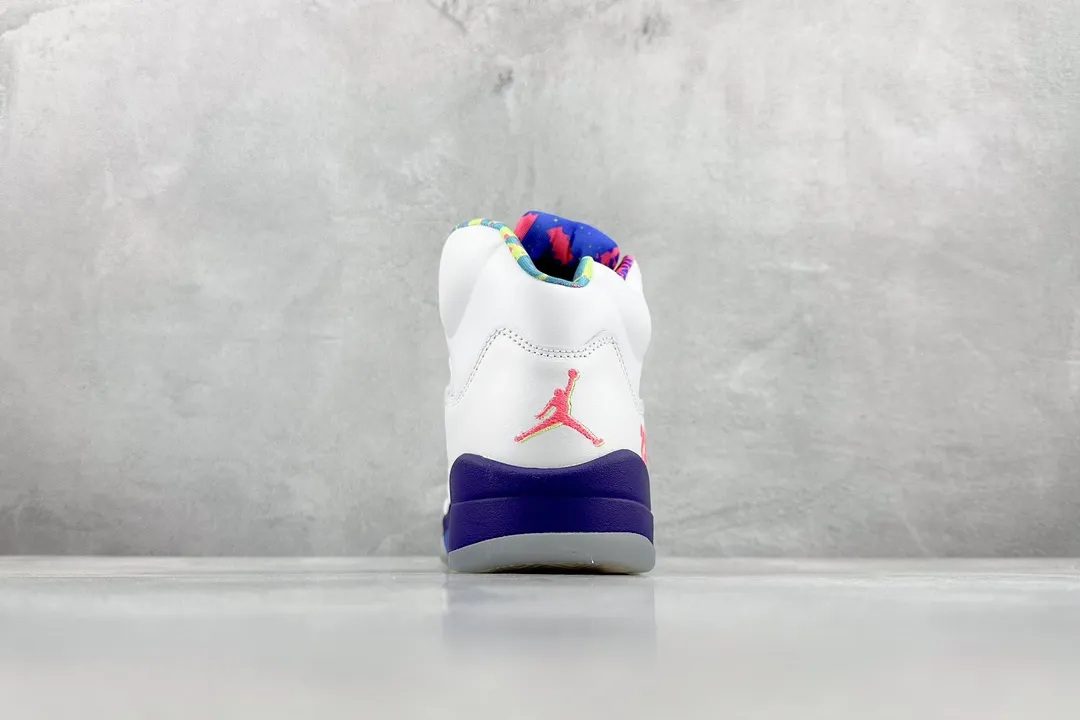 Original Nike Air Jordan AJ5 Retro White Black Purple Men’s Basketball Shoes – High Quality Replica Shoes DB3335- 1122