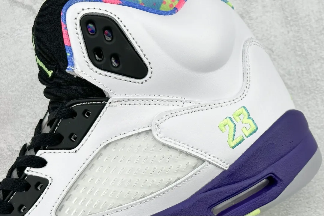 Original Nike Air Jordan AJ5 Retro White Black Purple Men’s Basketball Shoes – High Quality Replica Shoes DB3335- 1122