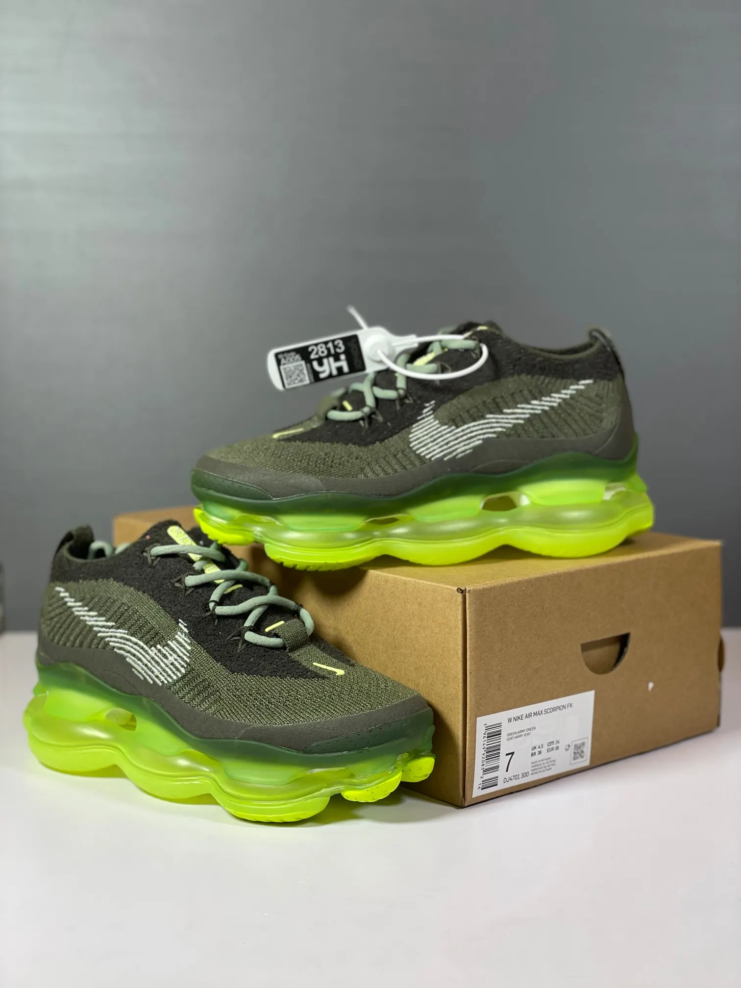 Reliable Nike Air Max Scorpion Army Green Rep Shoes Replica Sneakers 1364