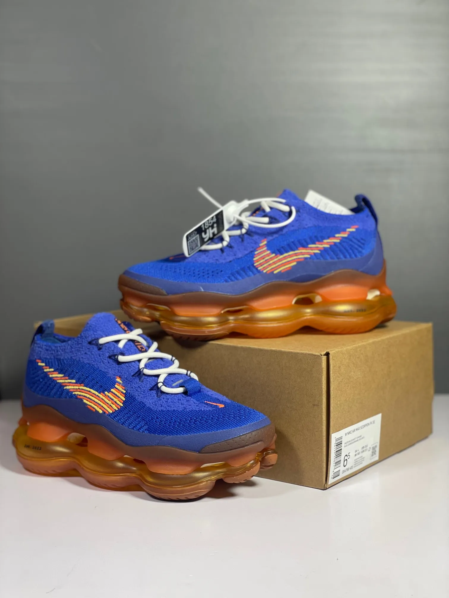 SmoothTexture Nike Air Max Scorpion Blue Running Shoes –  Rep Shoes & Replica Sneakers 1413