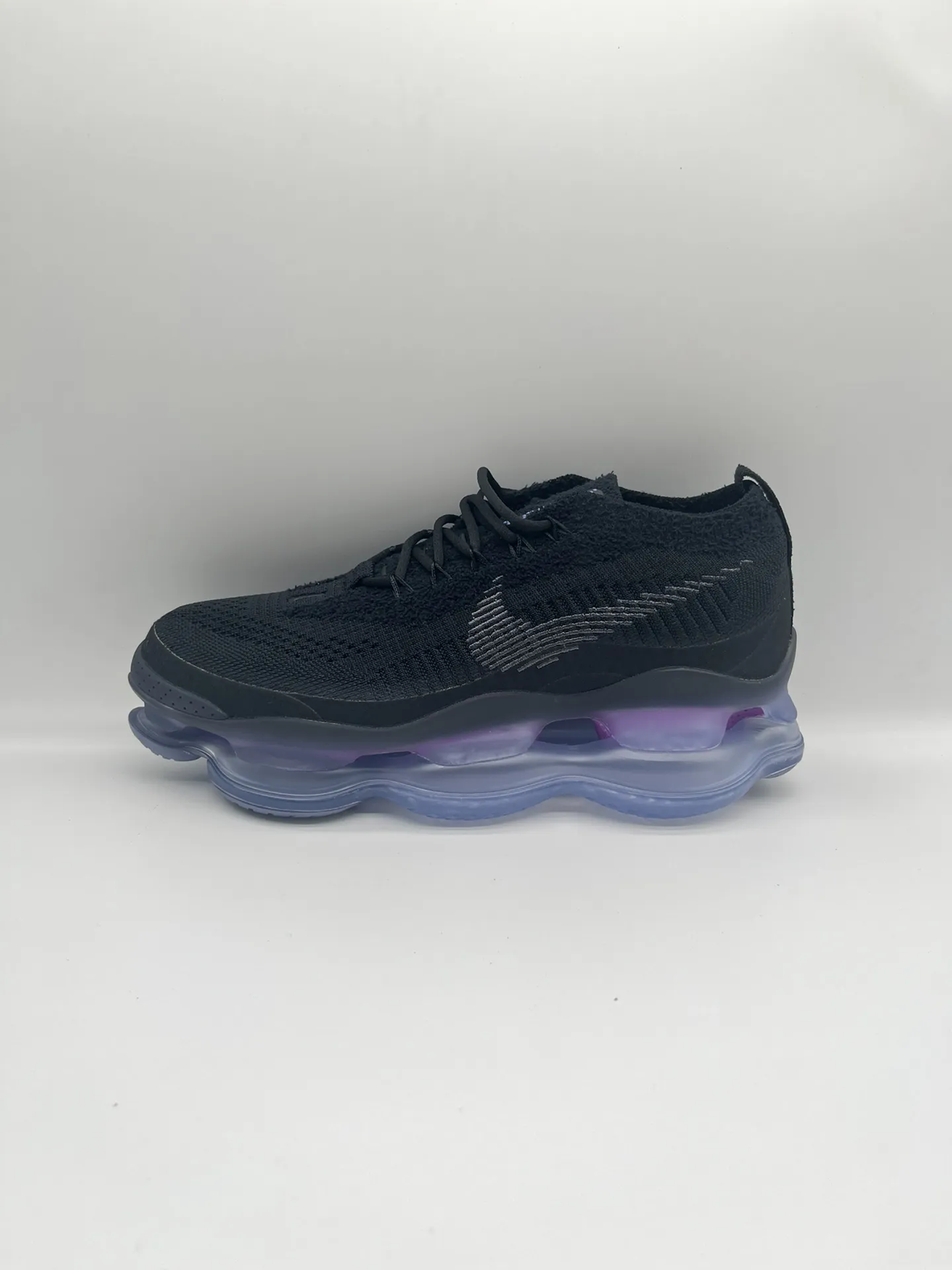 Nike Air Max Scorpion Flyknit Black Purple Low Top Rep Shoes Replica Nikes Durable 1414