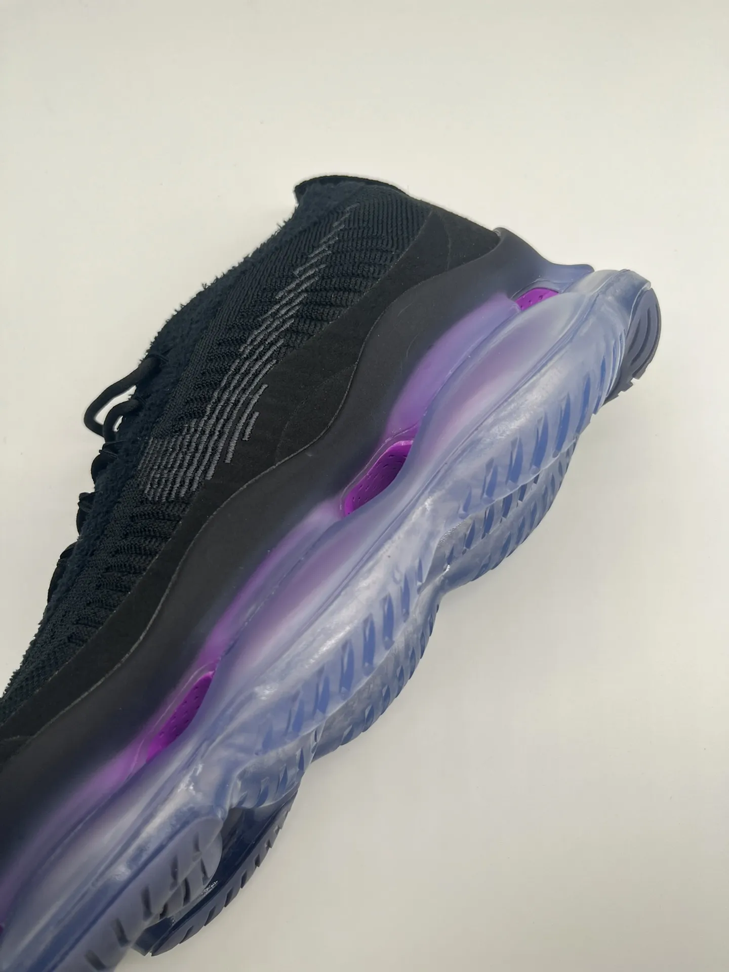 Nike Air Max Scorpion Flyknit Black Purple Low Top Rep Shoes Replica Nikes Durable 1414