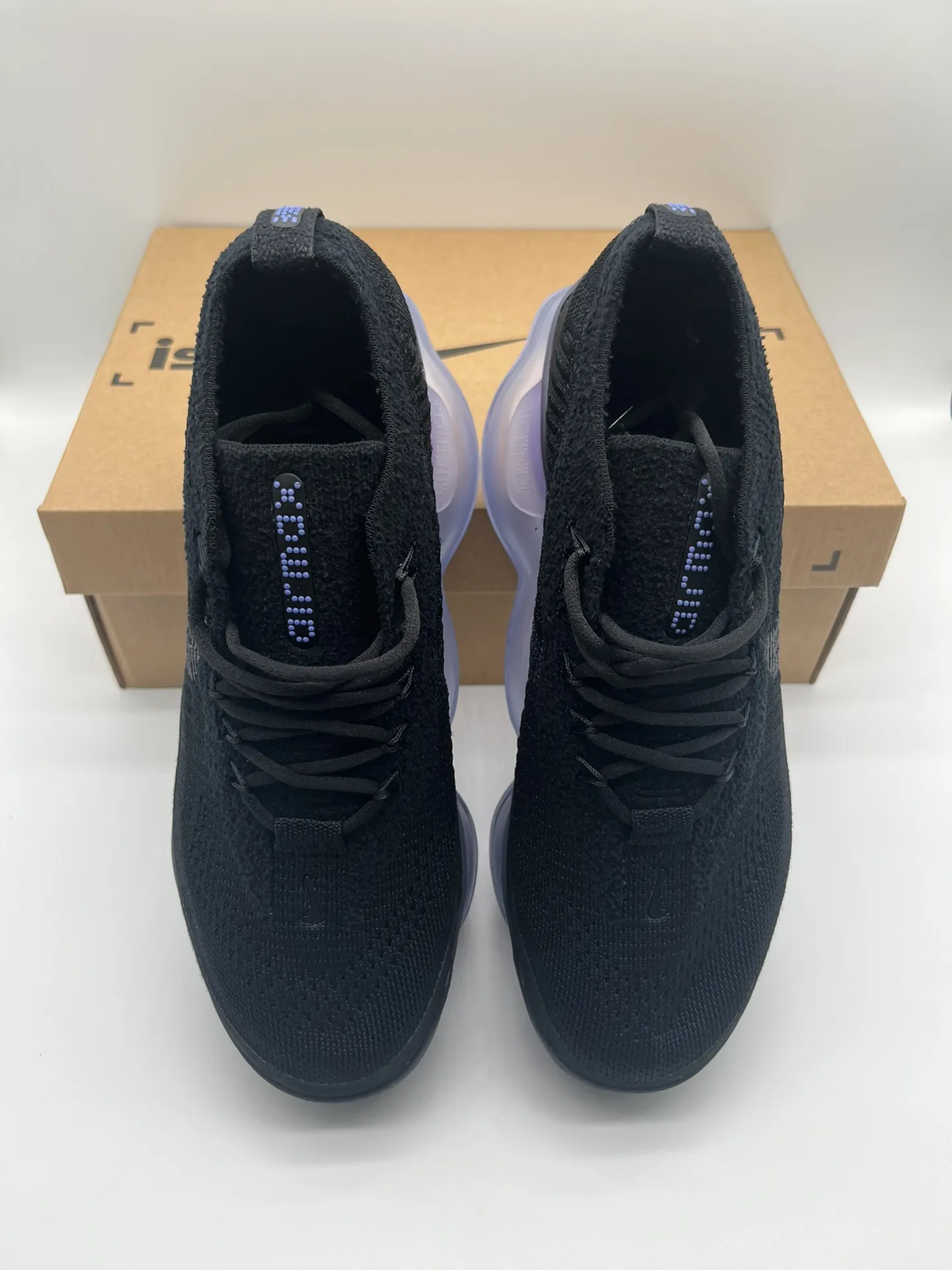 Nike Air Max Scorpion Flyknit Black Purple Low Top Rep Shoes Replica Nikes Durable 1414
