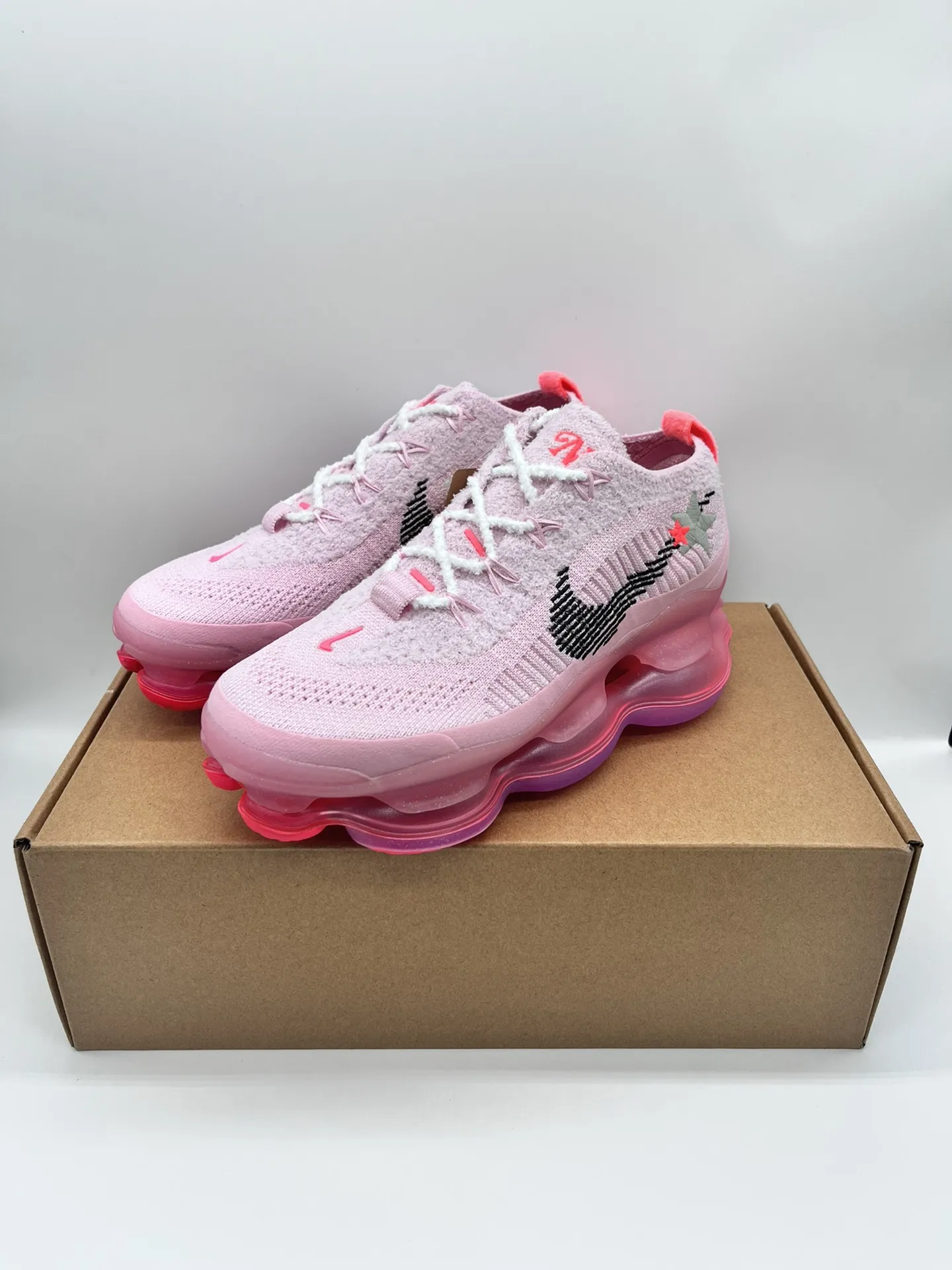 Attractive Nike Air Max Scorpion Flyknit Pink Low –  Rep Shoes & Replica Sneakers 1390