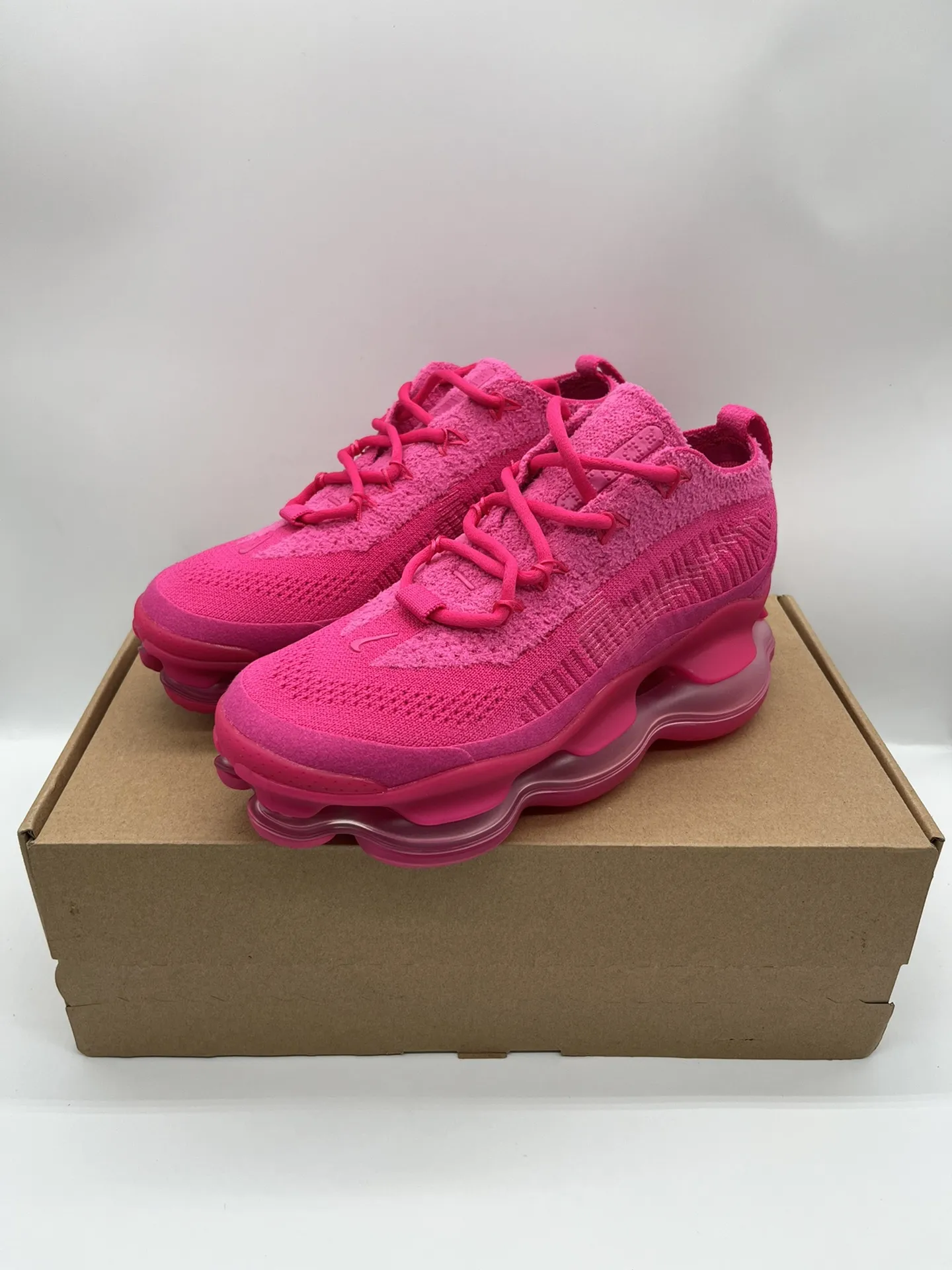 Nike Air Max Scorpion Flyknit Pink Rep Shoes – High-Quality Replica Nikes ModernLook 1389