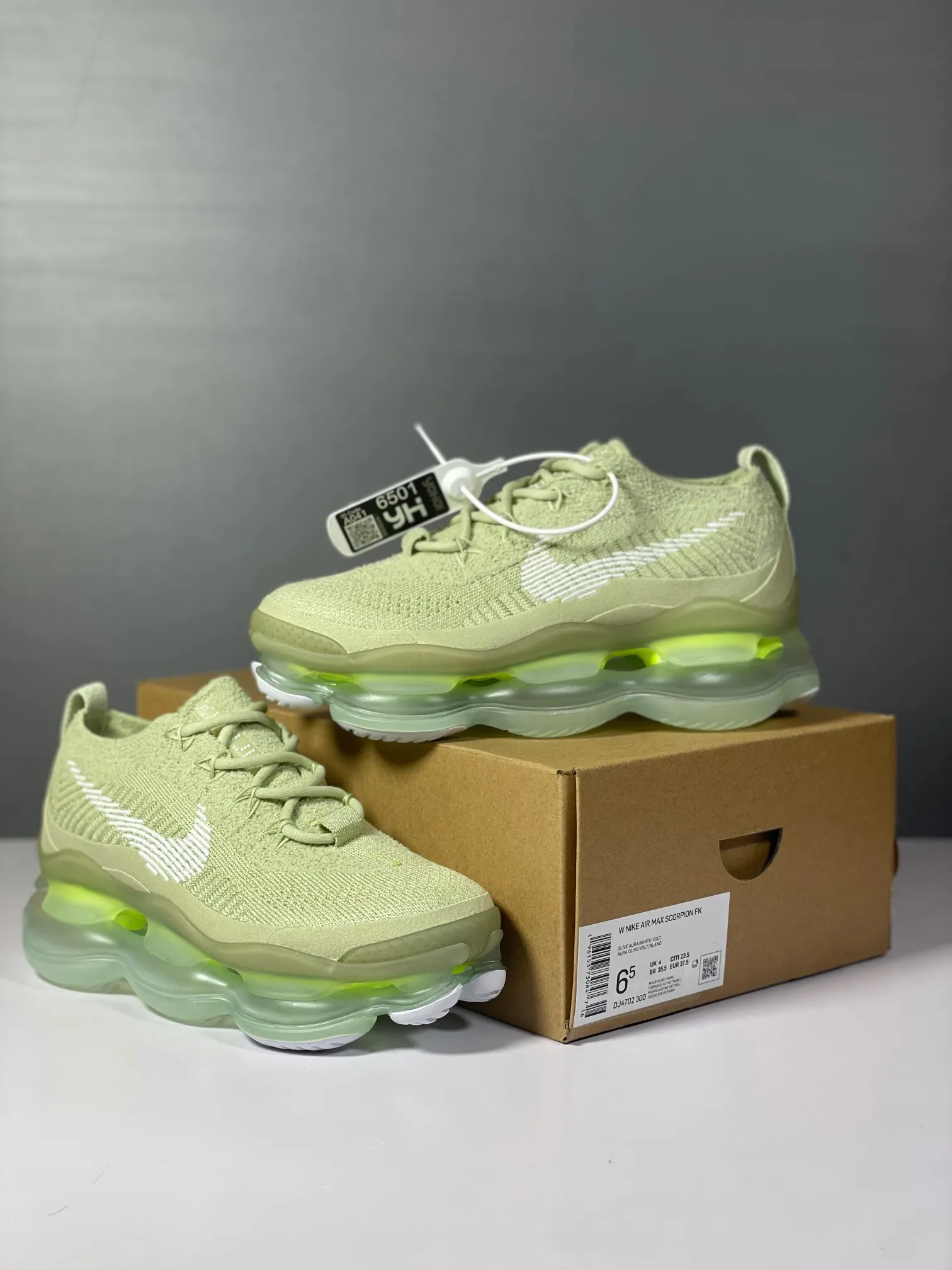 SportInspired Nike Air Max Scorpion Light Green Running Shoes – Rep Shoes & Replica Nikes 1361