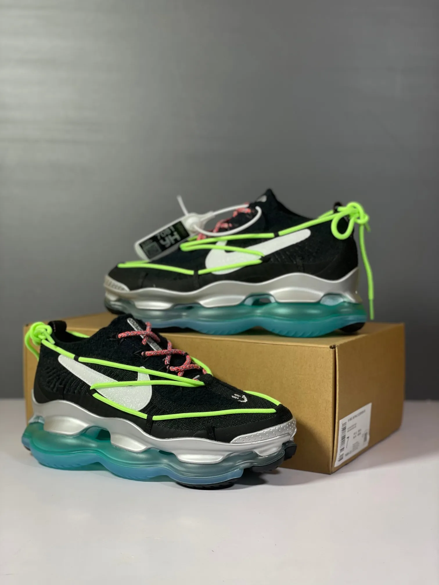 UrbanChic Nike Air Max Scorpion Running Shoes Black Silver Blue – High-Quality Rep Shoes & Replica Sneakers 1398