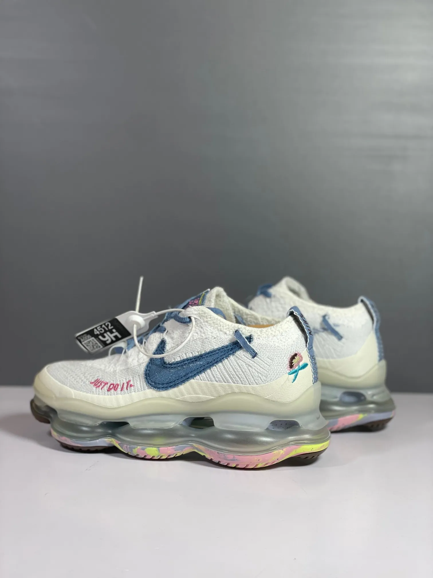 Comfortable Nike Air Max Scorpion White Green Rep Shoes Replica Sneakers Running Shoes 1399