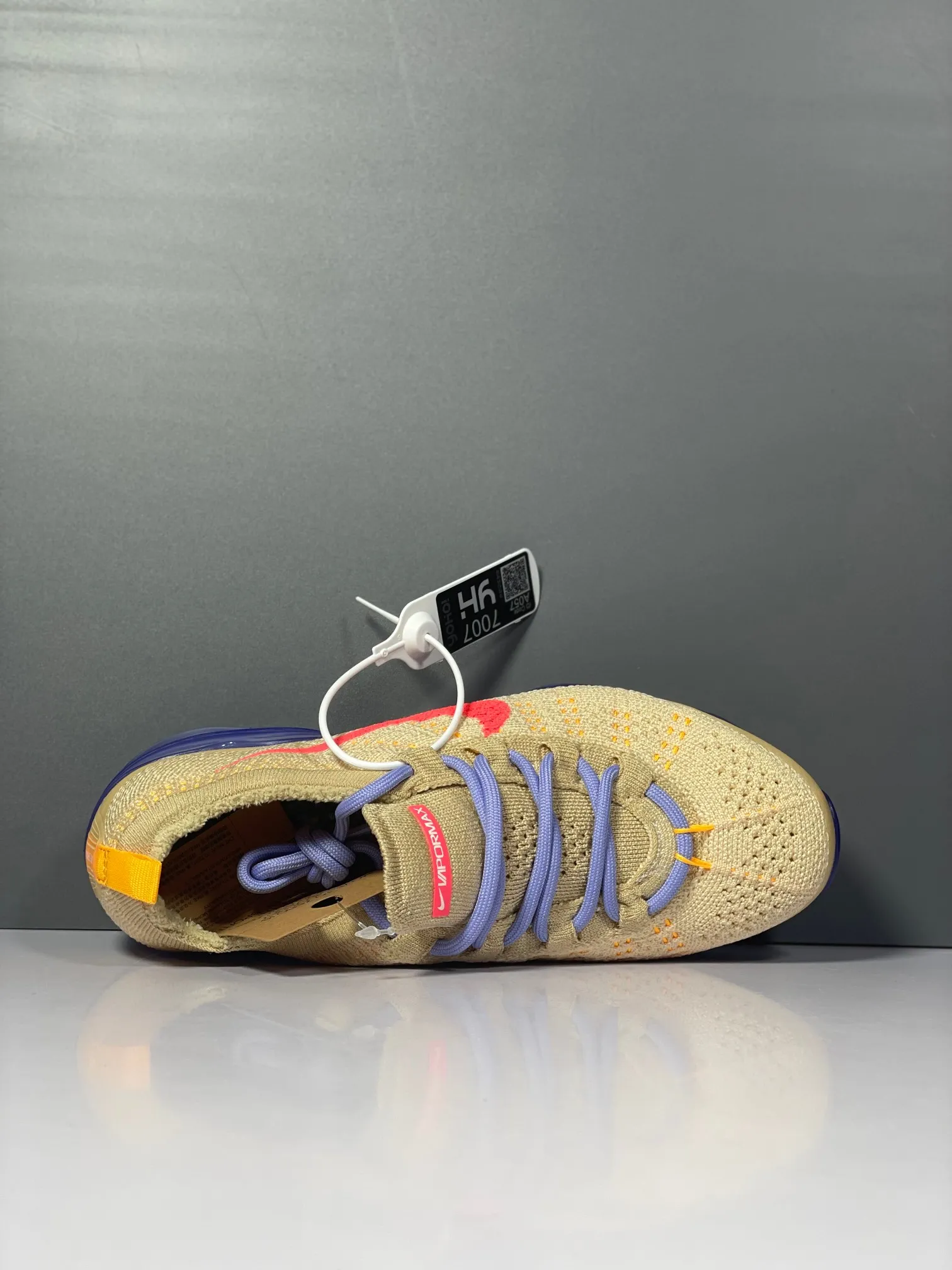 Trendsetting Nike Air VaporMax Flyknit Brown Blue Low Top Rep Shoes Replica Sneakers 1355