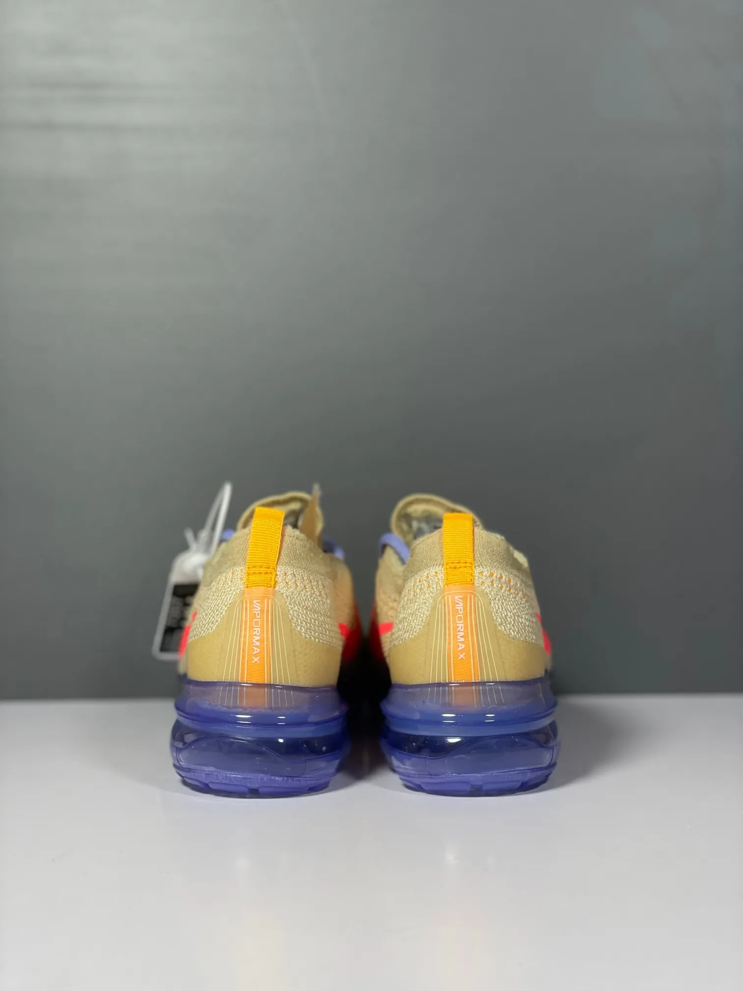 Trendsetting Nike Air VaporMax Flyknit Brown Blue Low Top Rep Shoes Replica Sneakers 1355