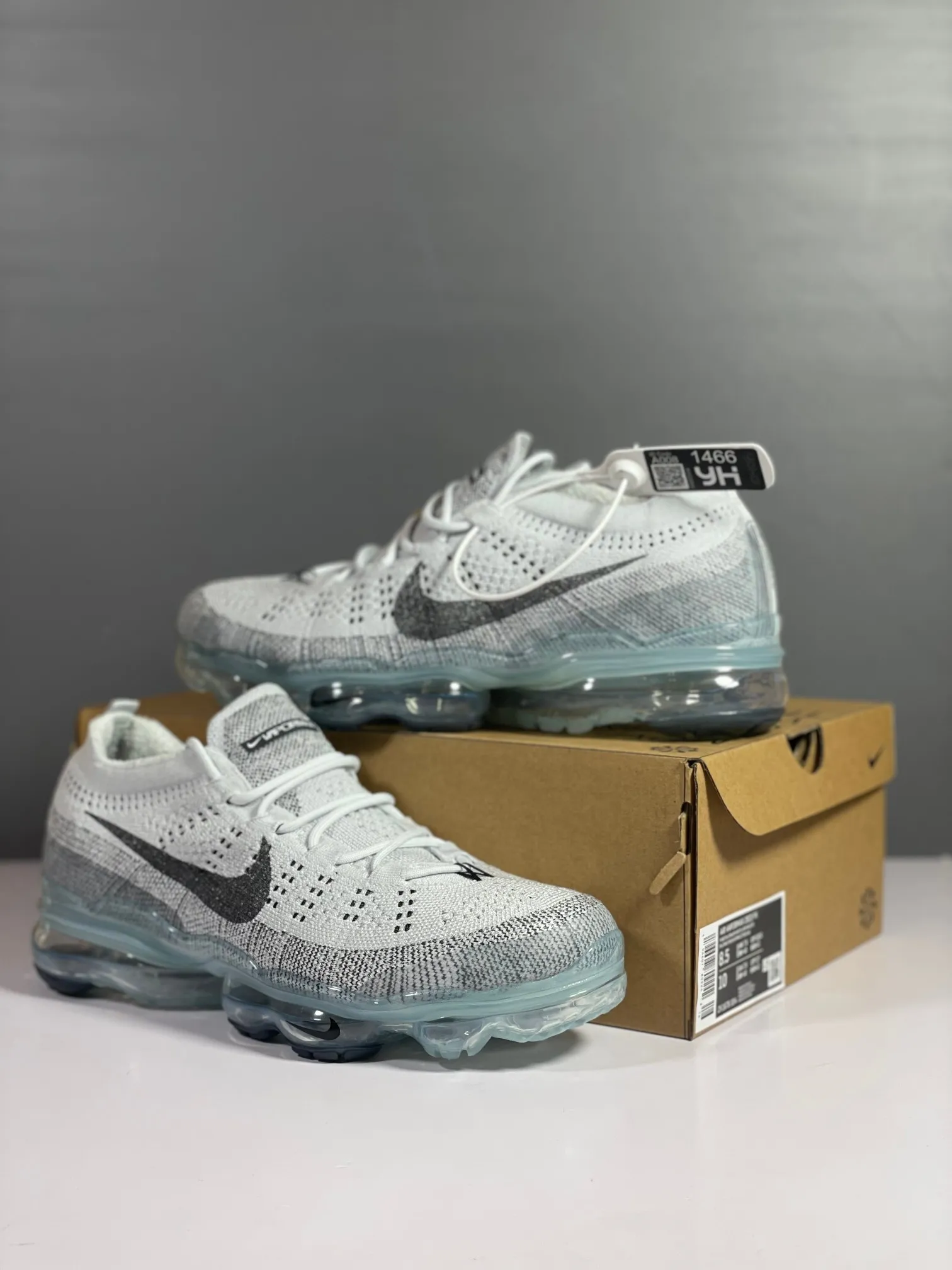 Nike Air VaporMax Flyknit DV1678 Grey Low Top Rep Shoes Replica Sneakers ZeroBulk 1352