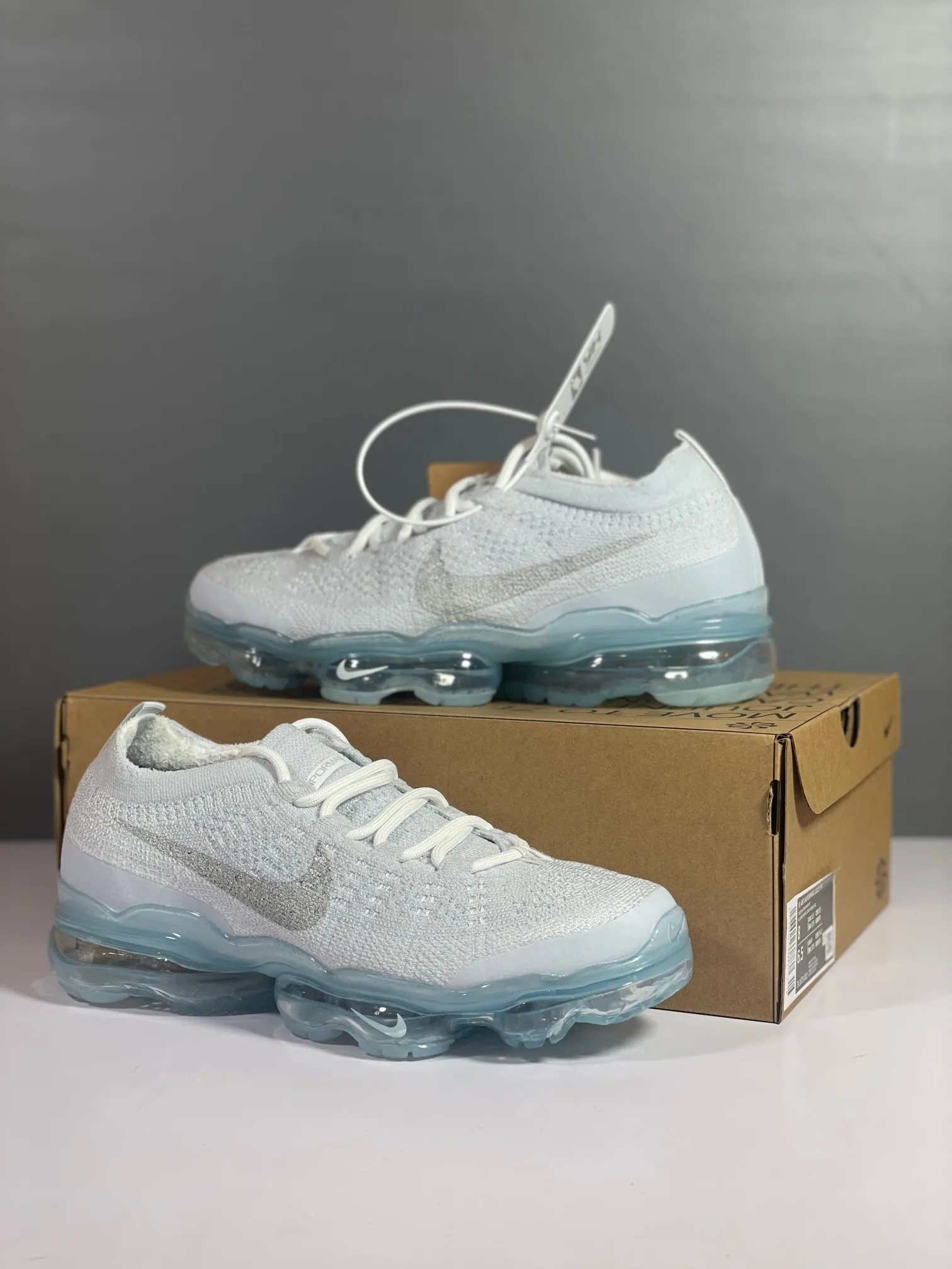 Nike Air VaporMax Flyknit DV1678 Grey White Low –  Rep Shoes & Replica Sneakers BestValue 1348