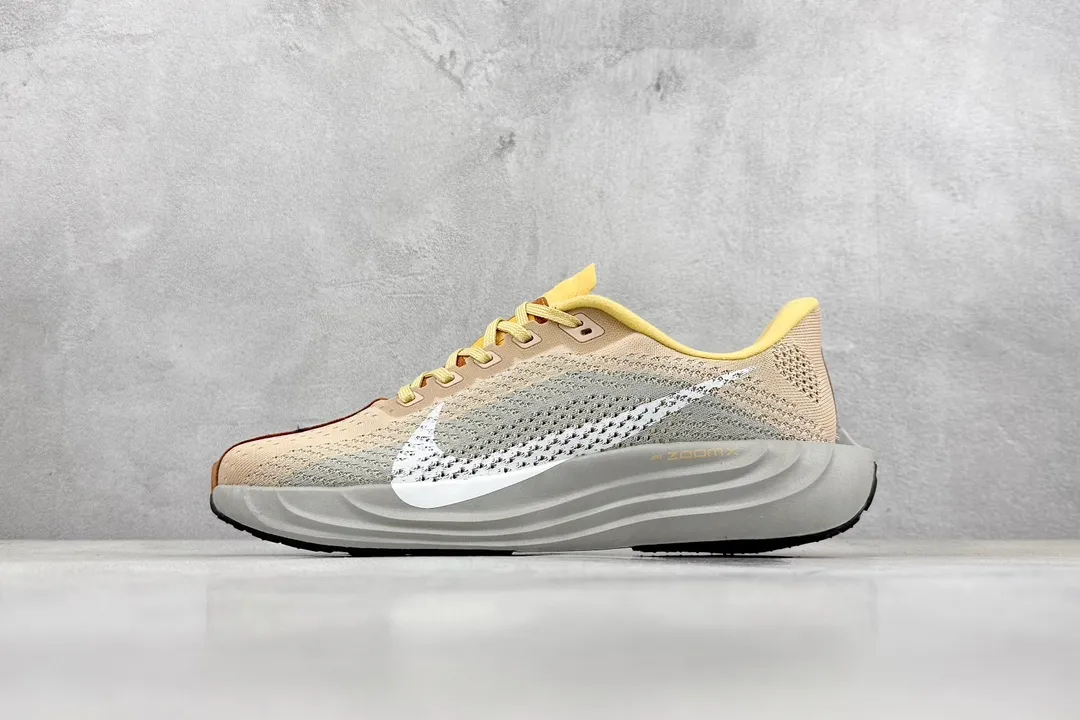 Nike Air Zoom Pegasus 35 Running Shoes – Beige Yellow, Flywire Design with Replica Nike Style and Rep Shoes Look Affordable 1448
