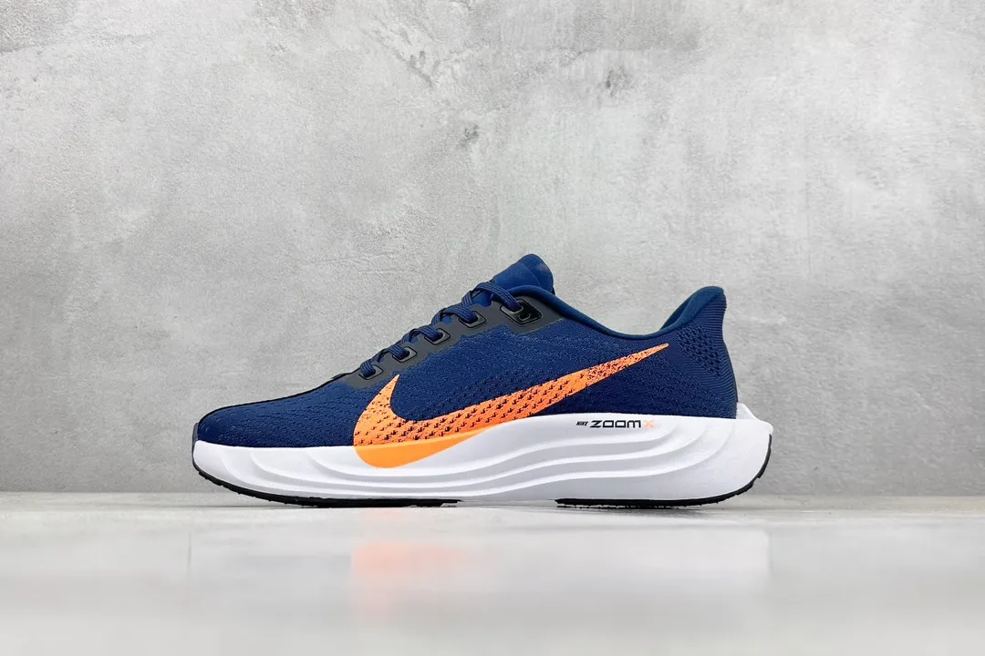 Nike Air Zoom Pegasus 35 Running Shoes – Blue Orange, Athletic Style with Replica Nike Design and Rep Shoes Look Bold 1450