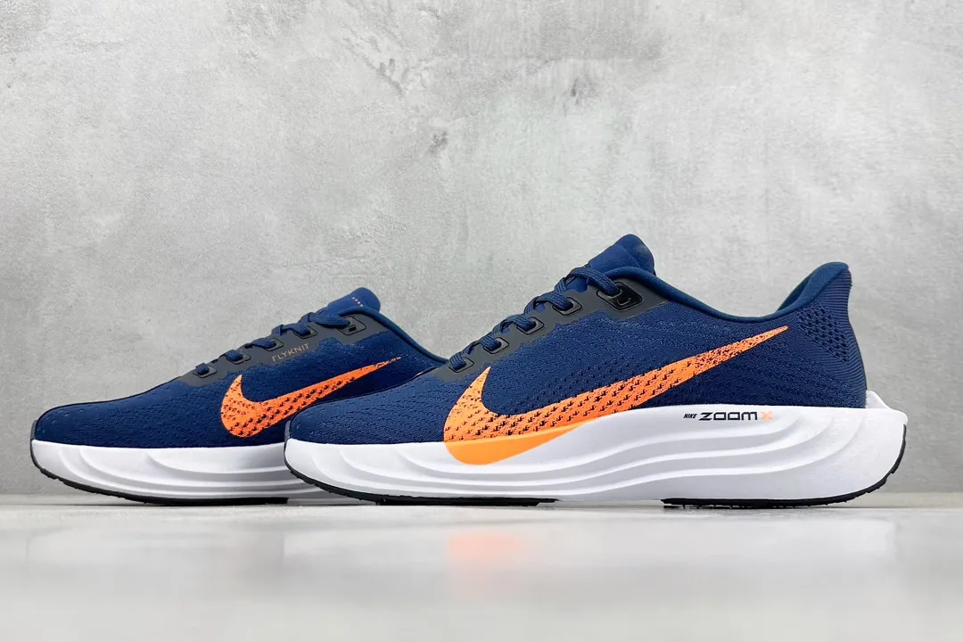 Nike Air Zoom Pegasus 35 Running Shoes – Blue Orange, Athletic Style with Replica Nike Design and Rep Shoes Look Bold 1450