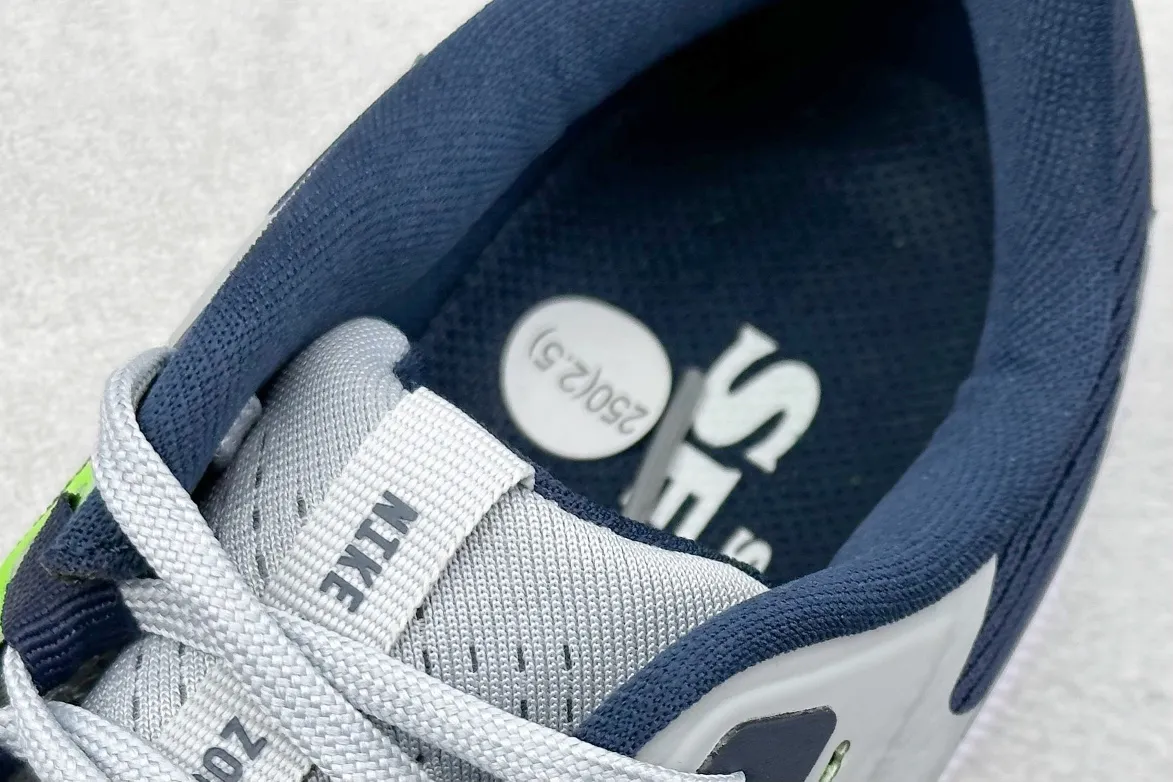 Nike Air Zoom Pegasus 38 – Grey White Navy Neon Green – Rep Shoes & Replica Sneakers for Men Tailored 1431