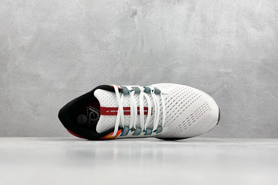 UrbanStyle Nike Air Zoom Pegasus 38 Running Shoes – White Red Orange, Flywire Design, Zoom Air Cushioning, Rep Shoes, Replica Nikes, Sizes 39- 1428