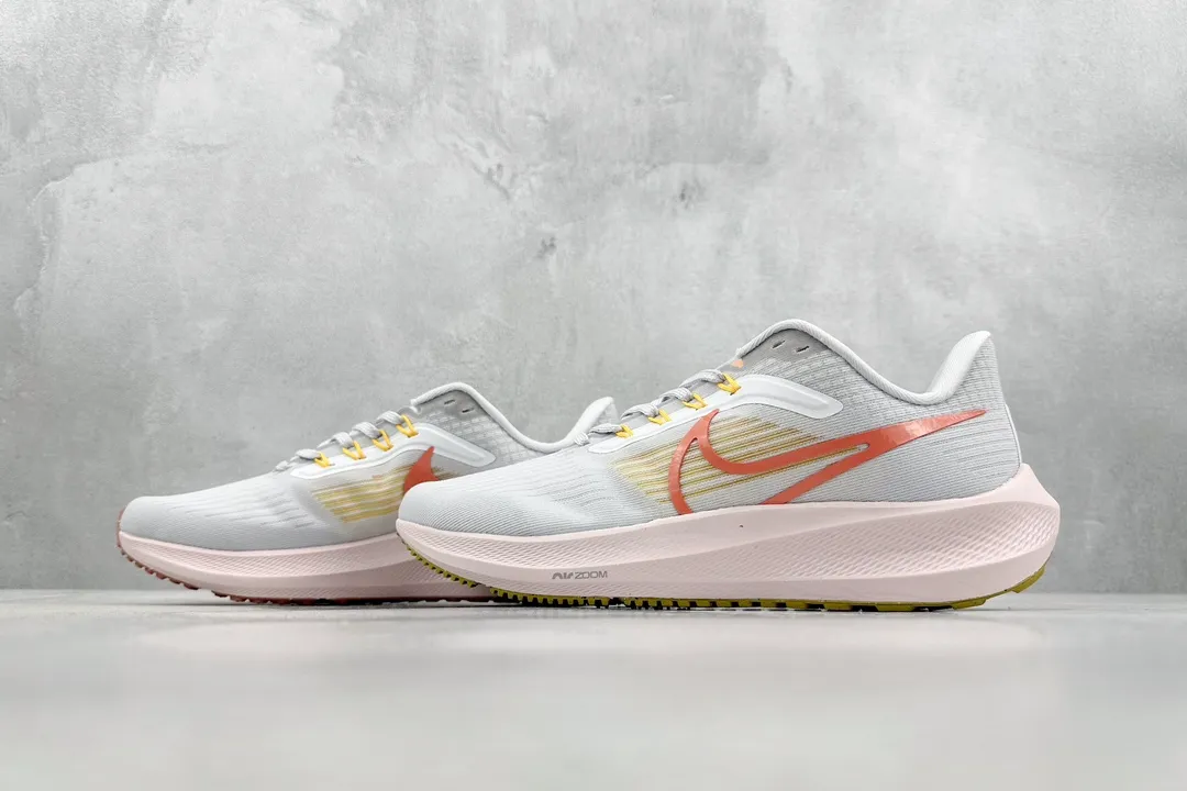 FlexibleFit Nike Air Zoom Pegasus 39 – Light Blue Orange,  Mesh Running Shoes for Stability and Smooth Stride, Replica Nike Style with Rep Shoes Design: DM0173- 1500