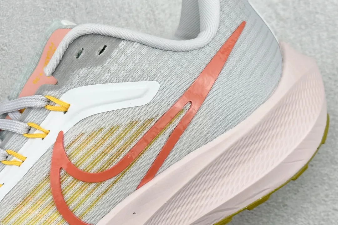 FlexibleFit Nike Air Zoom Pegasus 39 – Light Blue Orange,  Mesh Running Shoes for Stability and Smooth Stride, Replica Nike Style with Rep Shoes Design: DM0173- 1500