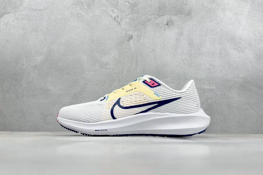 Nike Air Zoom Pegasus 40 Running Shoes – White Yellow Blue – Latest Pegasus Series with Replica Nike Style Sophisticated 1477
