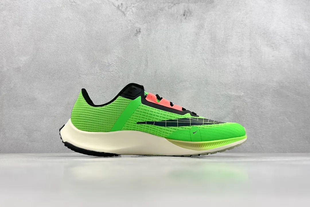 Nike Air Zoom Rival Fly 3 RS – Green Black Beige  Running Shoes for Training and Racing with Replica Nike Design WaterResistant 1445
