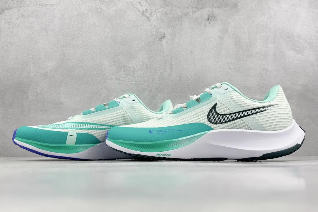 OdorResistant Nike Air Zoom Rival Fly 3 RS  Running Shoes – Mint Green White, Training and Racing Style with Replica Nike Design and Rep Shoes Look 1441