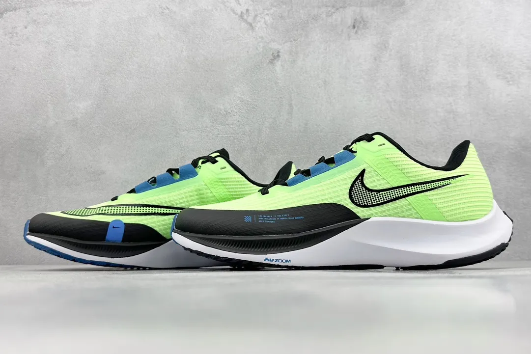 Nike Air Zoom Rival Fly 3 RS  Running Shoes – Volt Black Blue, Rep Shoes and Nike Replica for Training and Racing, Size 39- Reliable 1446