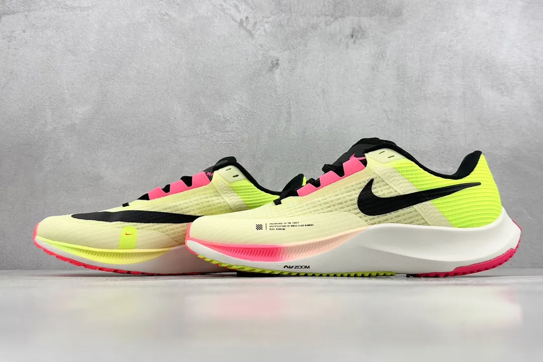 Nike Air Zoom Rival Fly 3 RS  Running Shoes – Yellow Black Pink, Replica Shoes for Training and Racing Style MultiPurpose 1434