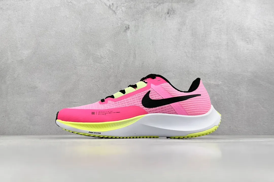 Nike Air Zoom Rival Fly 3 RS Running Shoes – Pink White Yellow,  Training and Racing Style with Replica Nike Design, Size 39- SmoothTexture 1444