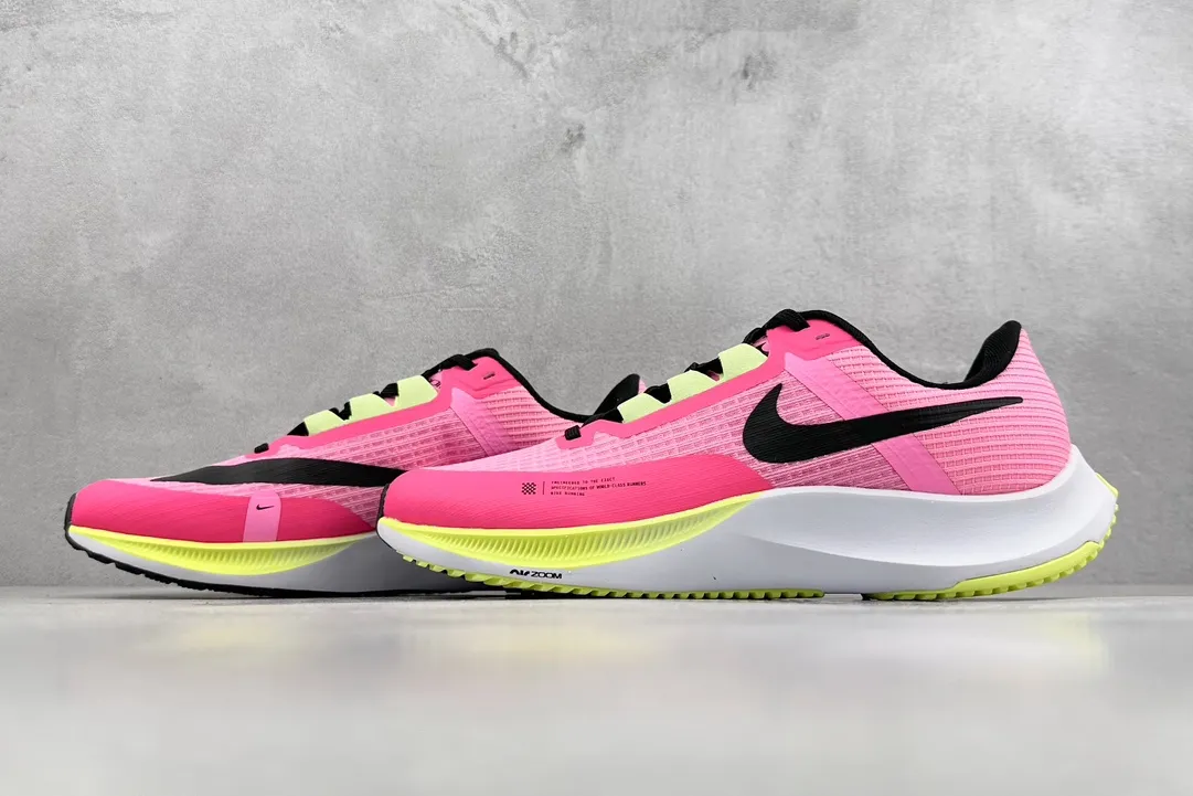 Nike Air Zoom Rival Fly 3 RS Running Shoes – Pink White Yellow,  Training and Racing Style with Replica Nike Design, Size 39- SmoothTexture 1444