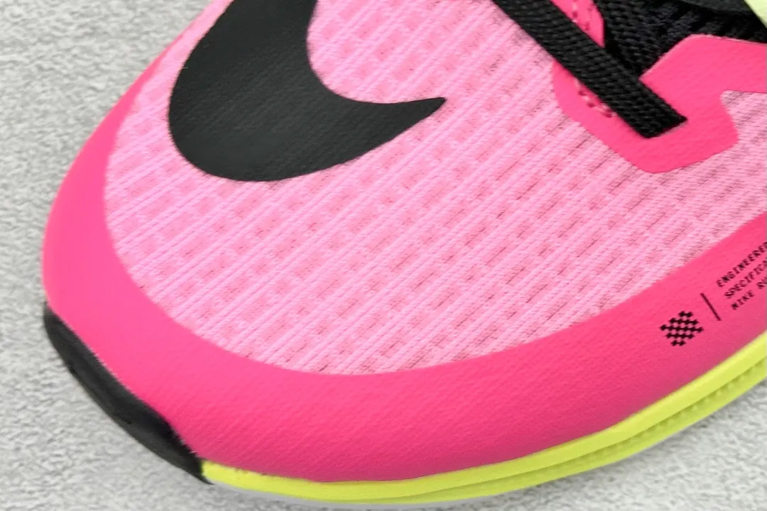 Nike Air Zoom Rival Fly 3 RS Running Shoes – Pink White Yellow,  Training and Racing Style with Replica Nike Design, Size 39- SmoothTexture 1444