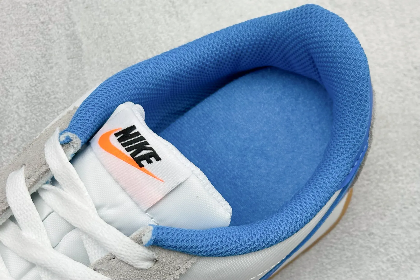 Nike  Cortez Leather White Blue Replica Shoe – Premium Rep Shoes MoistureWicking 1519